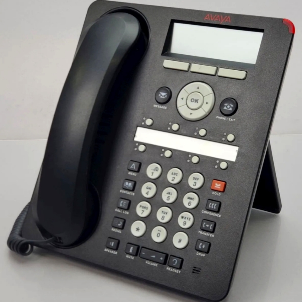 AVAYA 1608-I IP Phone with Handset & Stand Internet Enterprise Office Business